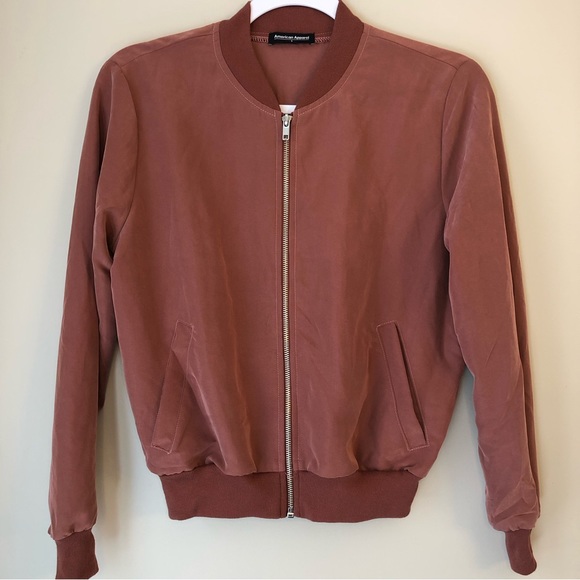 American Apparel Light Bomber Jacket/Womens/Size Small - Picture 2 of 9